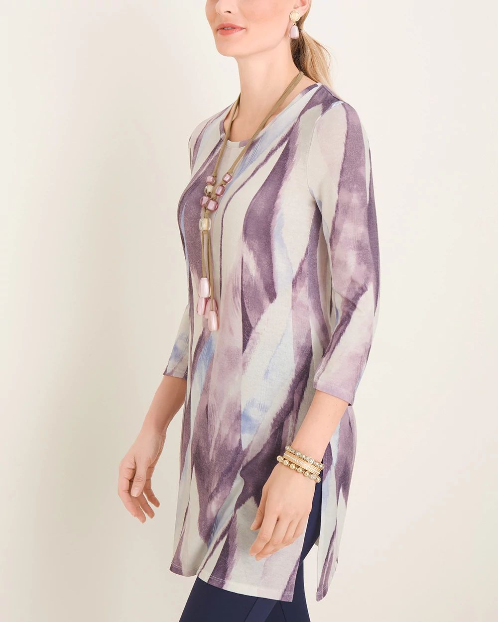 Brushed Side-Slit Tunic