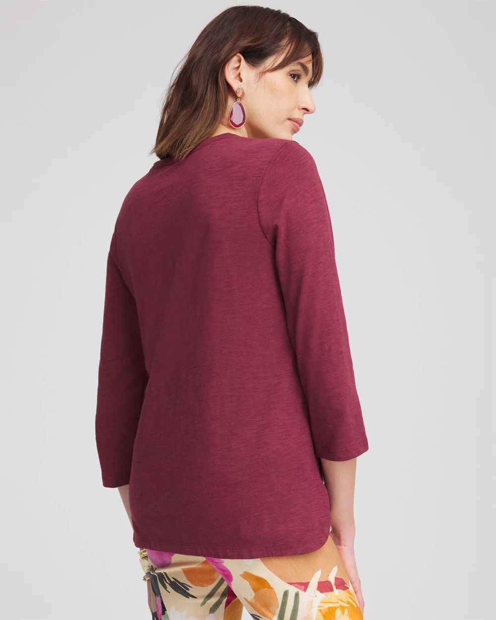 Slub 3/4-Sleeve Tee