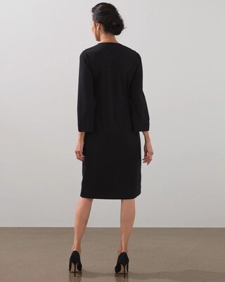 Black Label Embellished Bow Dress