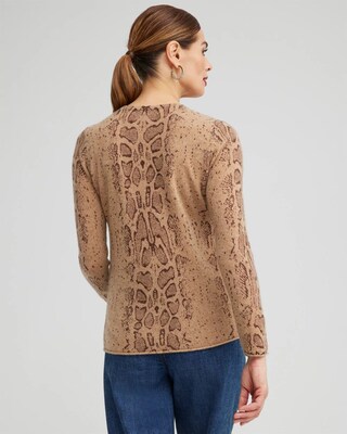 Cashmere Snake Crew Neck Sweater
