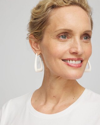 No Droop™ Ecru Coated Hoops