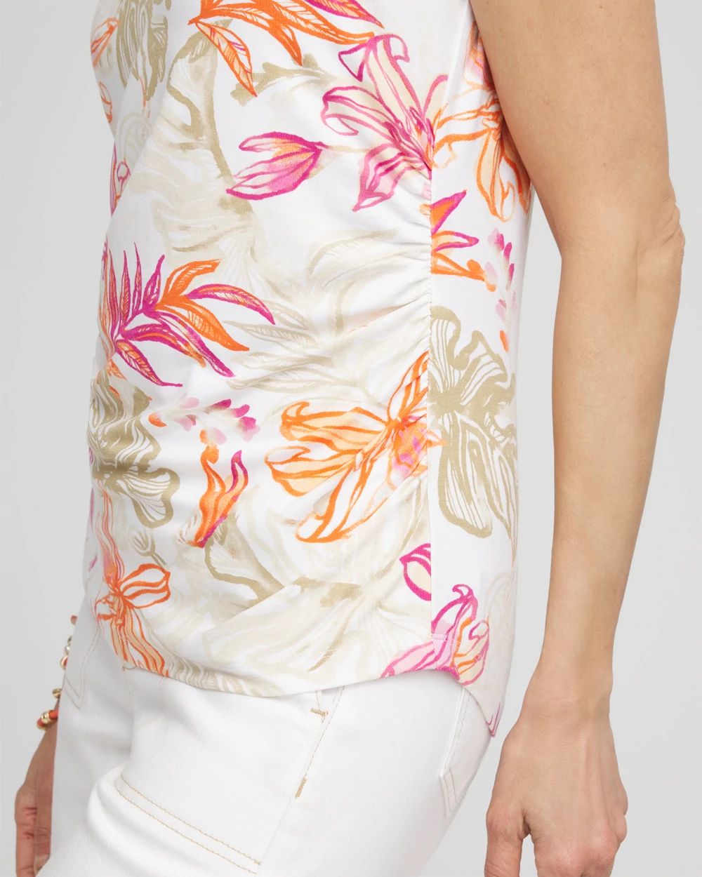 Touch of Cool™ Tropical Floral Dolman Tee