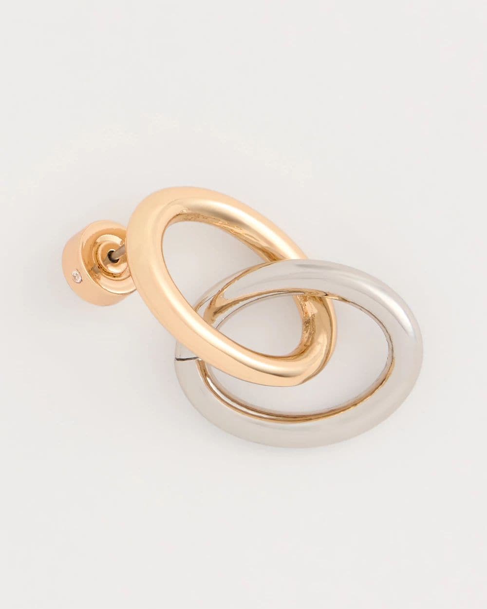 Mixed-Metal Link Earrings