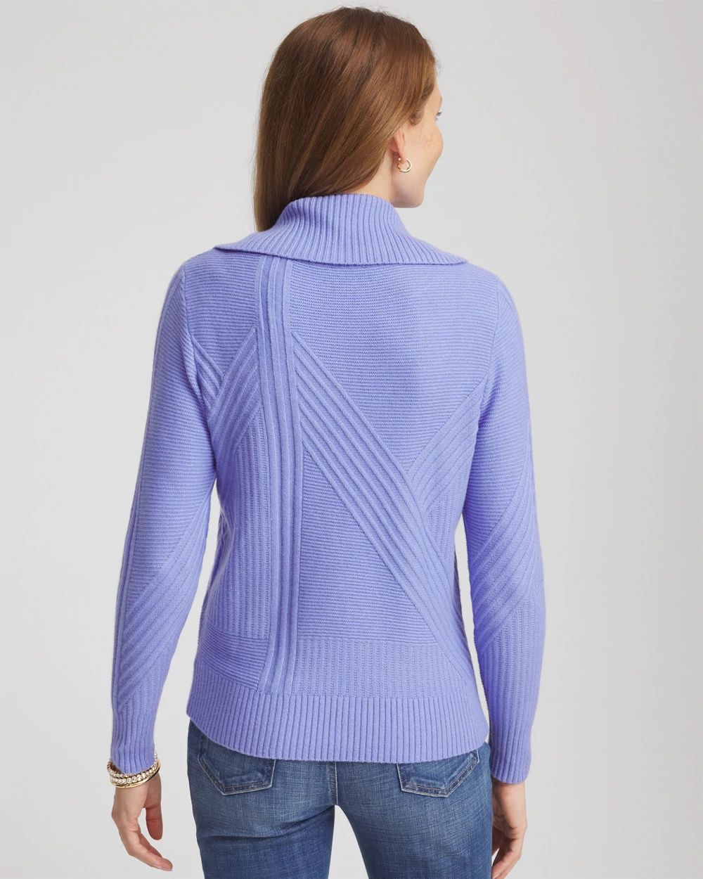 Ribbed Cowlneck Sweater