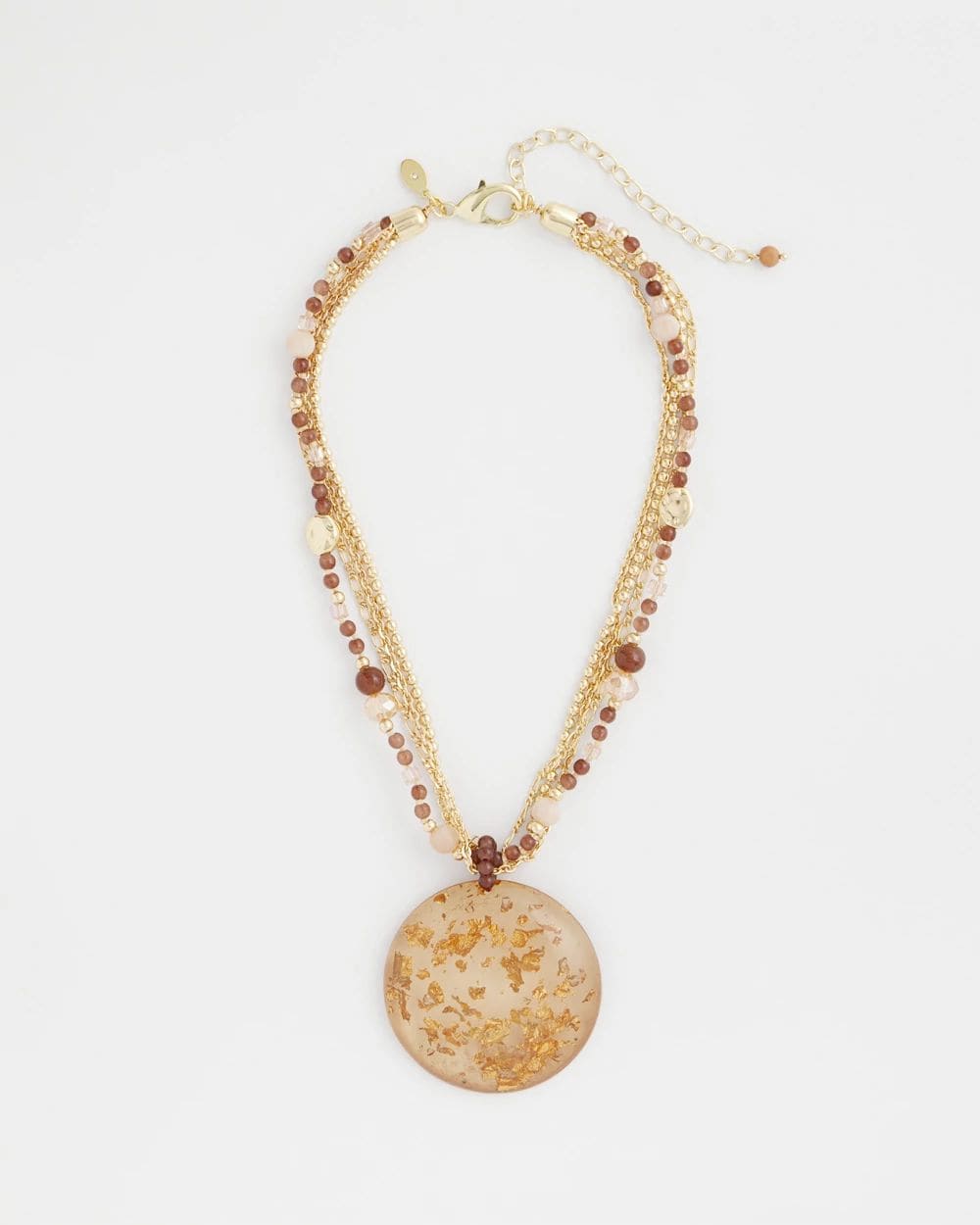 Gold Foil Pendant Necklace