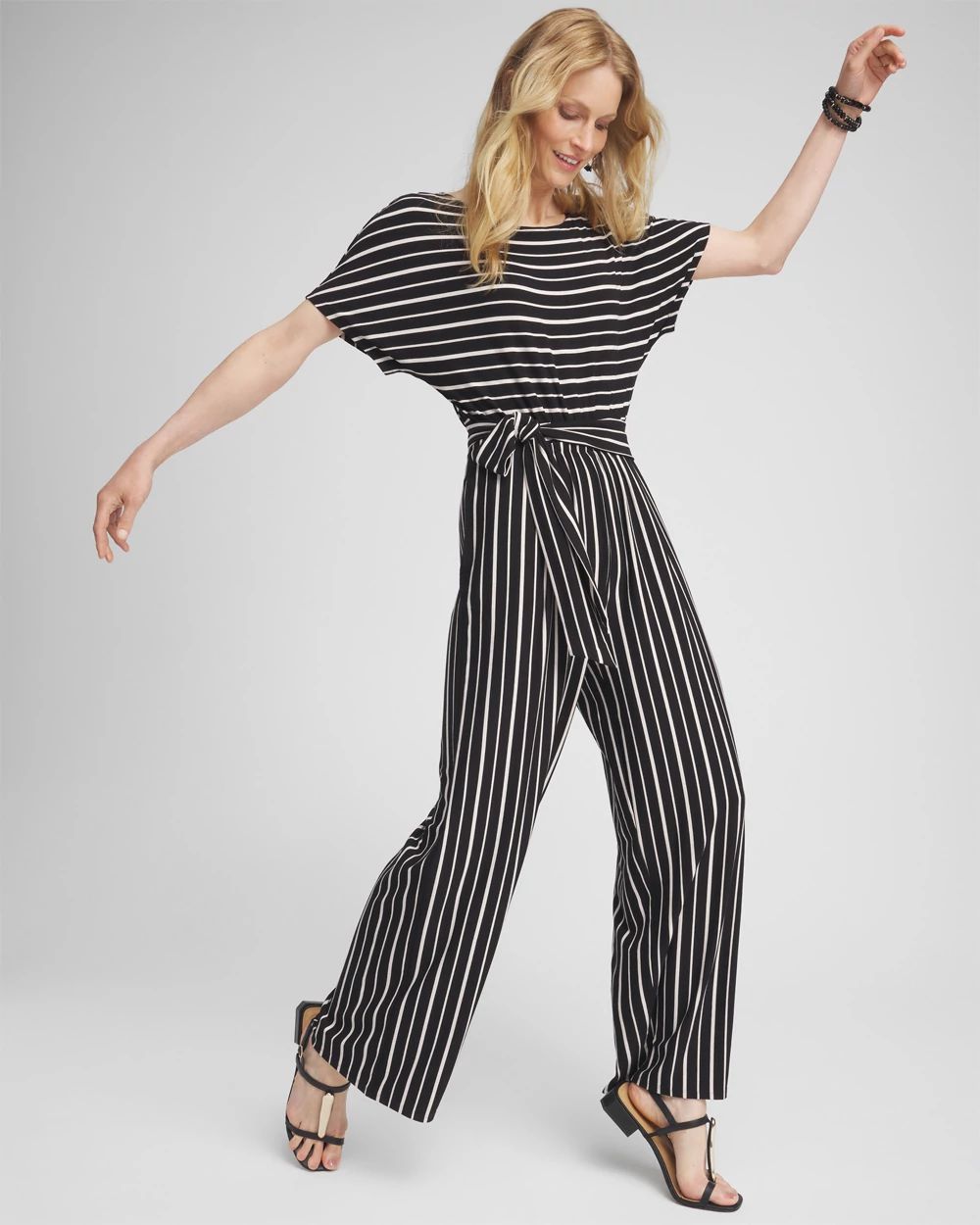 Dolman Stripe Jumpsuit