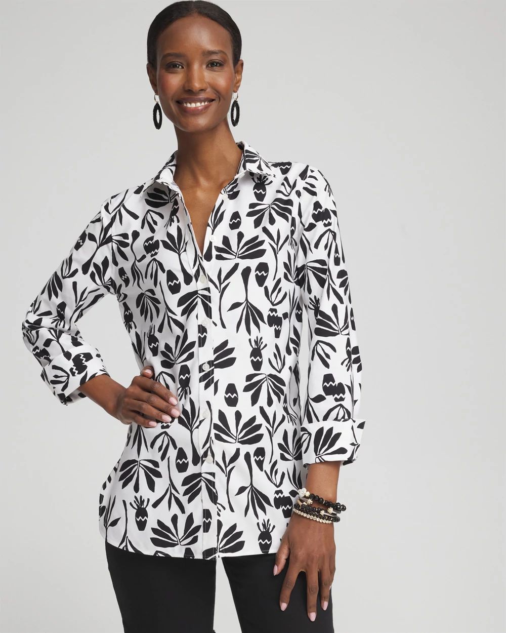 No Iron™ Stretch Pottery Shirt