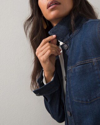 Elongated Lightweight Denim Jacket