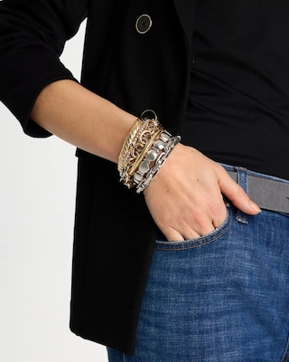 Open Link Stretch Bracelet click to view larger image.