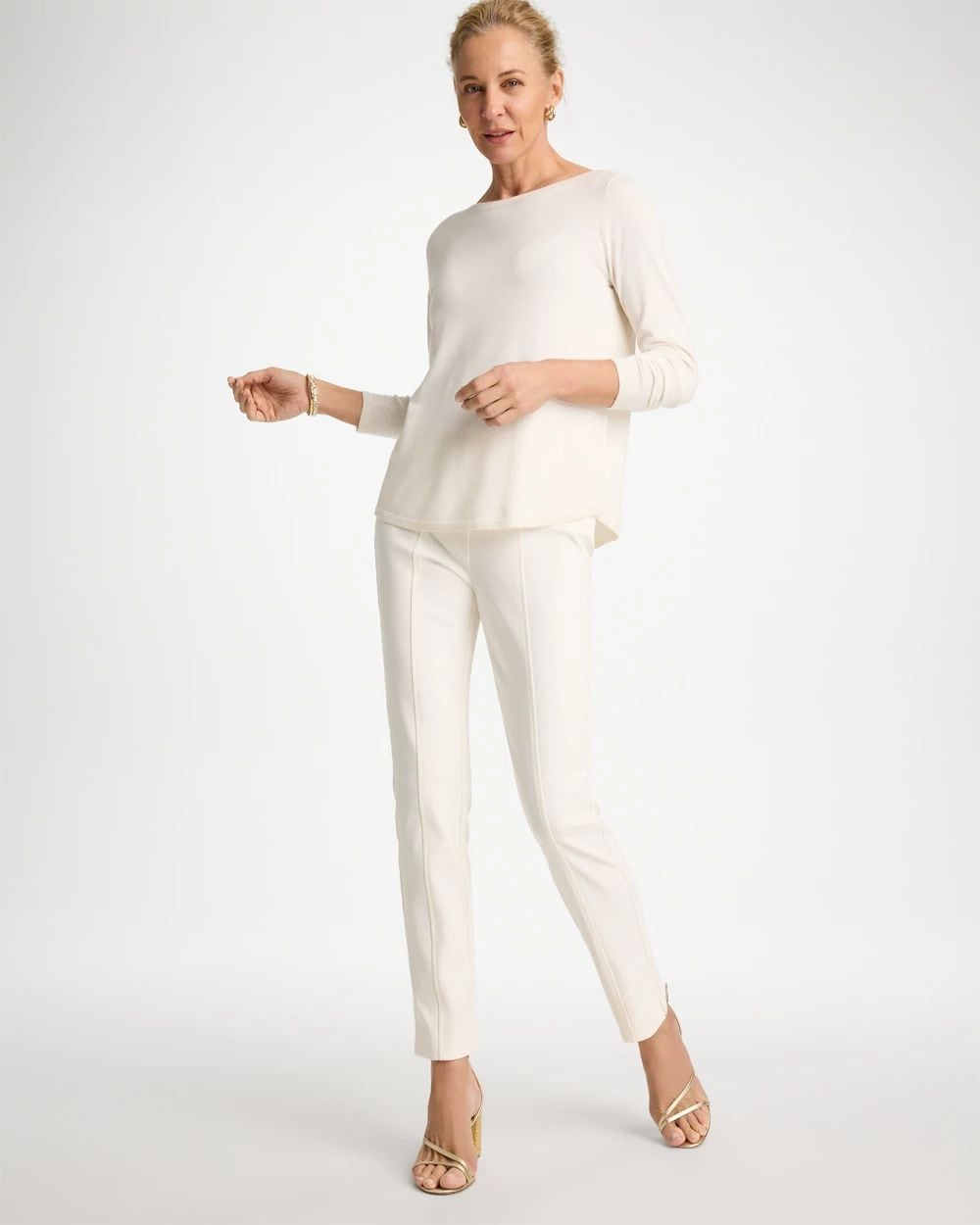 Petite Juliet Bi-Stretch Slim Ankle Pants