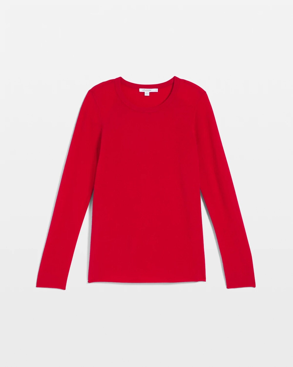 Chico's Crewneck Cashmere Pullover Sweater In In Red