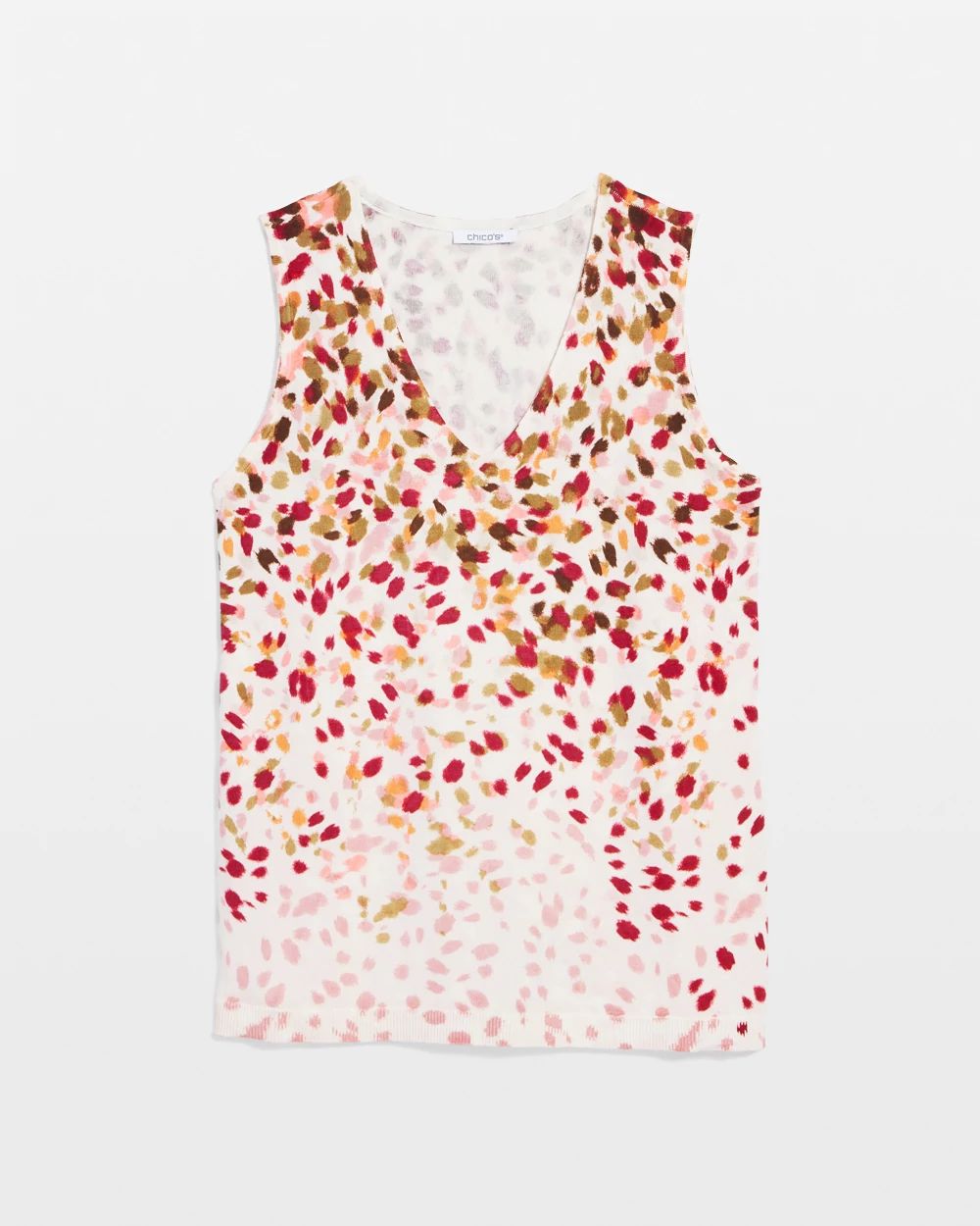 Ombré Printed Sleeveless V-Neck Tank