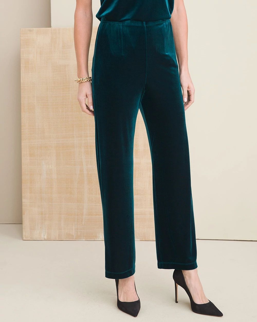Travelers Collection Velvet No Tummy Pants