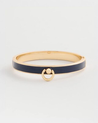Mixed Metal Epoxy Hinge Bangle