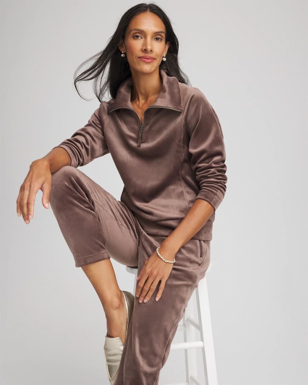 Zenergy® Scuba Velour Pullover click to view larger image.