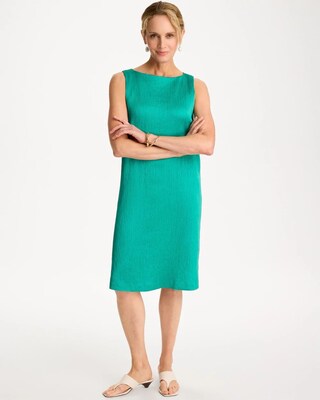 Travelers™ Crinkled Satin Tank Dress click to view larger image.