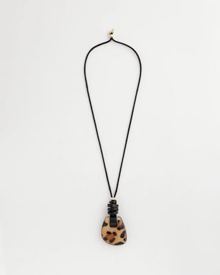 Chico's Originals Leather Animal Corded Pendant