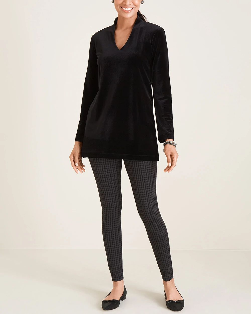 Houndstooth Ponte Leggings