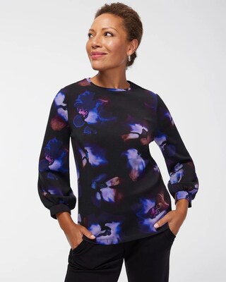 Zenergy Scuba Floral Top