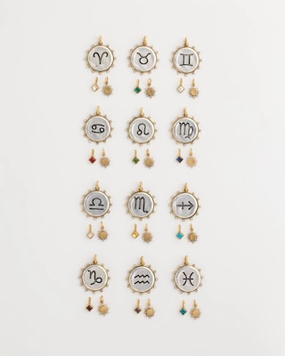 Capricorn Zodiac Charm Pendant click to view larger image.