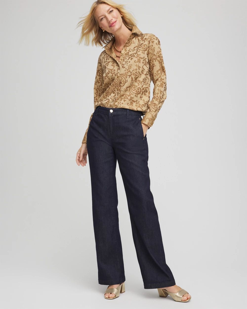No Iron™ Vinstra Jacquard Shirt
