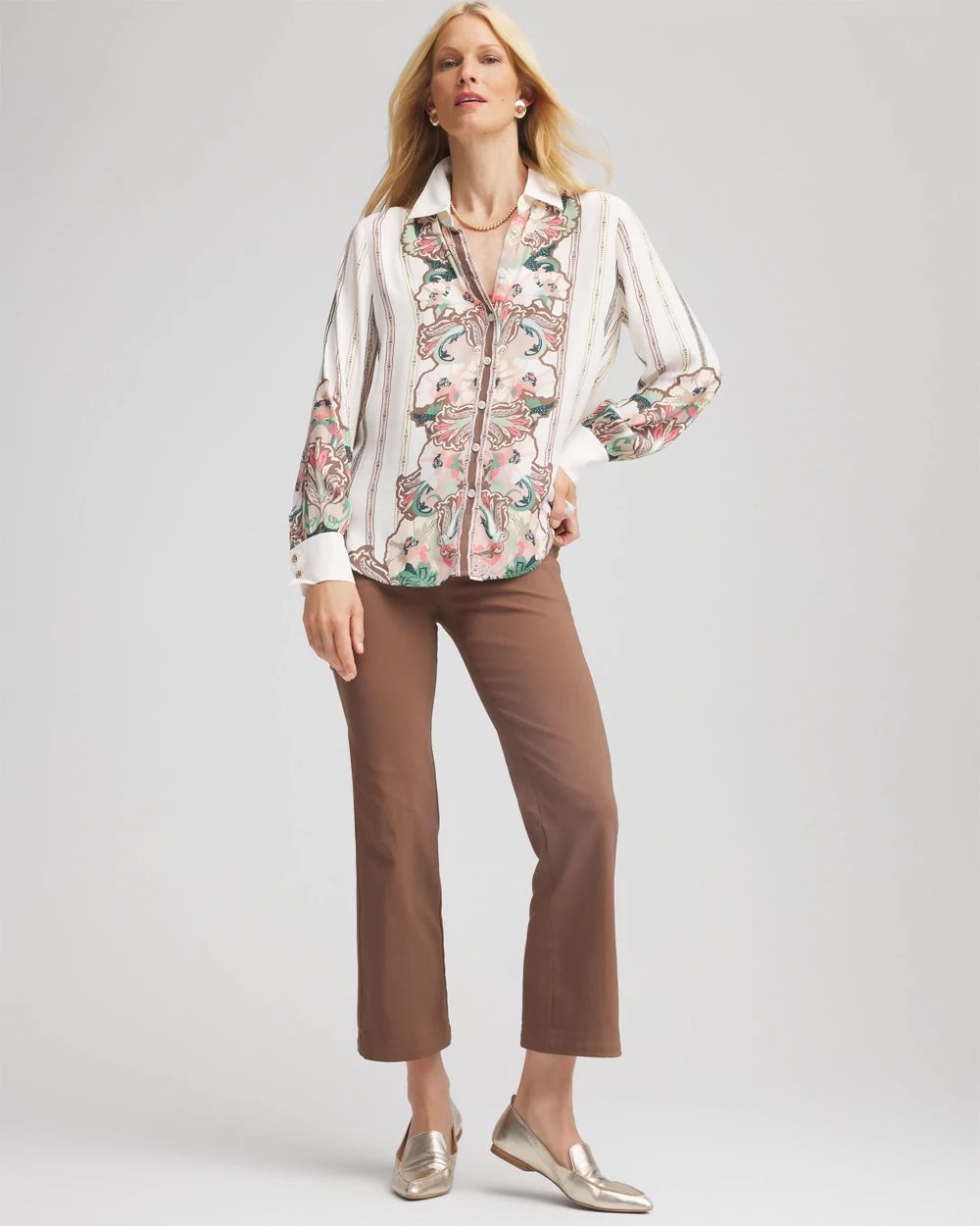 Emme Cropped Flared Pants