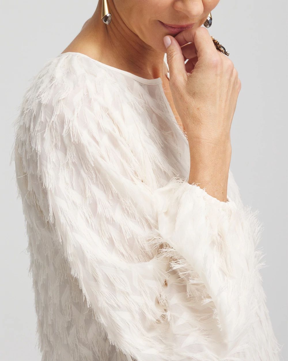 Chevron Fringe Blouse click to view larger image.