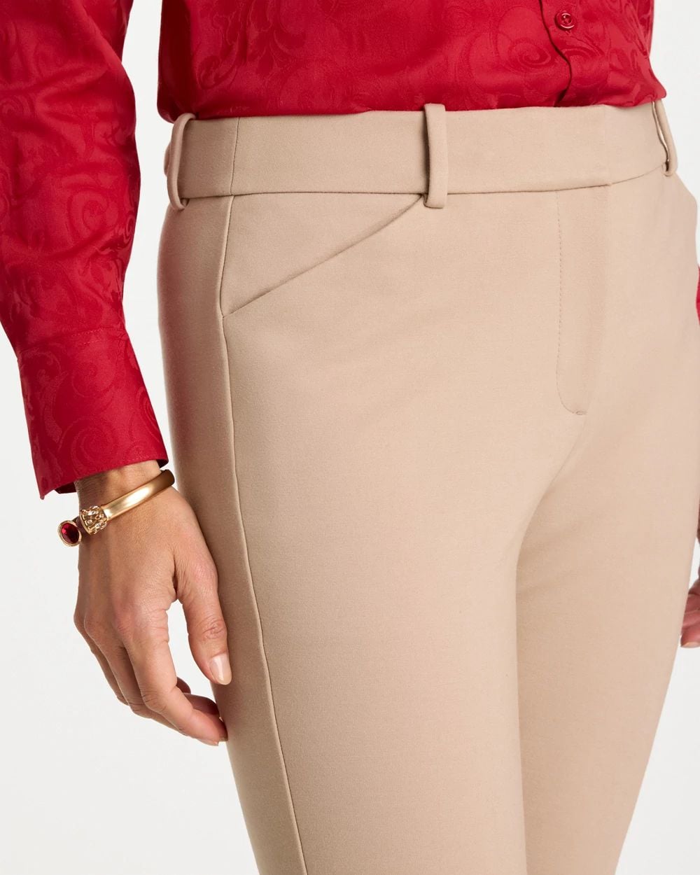 Emme Slim Bootcut Ponte Pants click to view larger image.