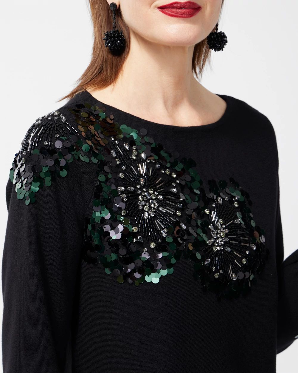 Embellished Pullover Sweater