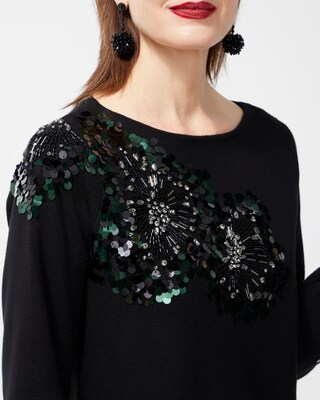 Embellished Pullover Sweater