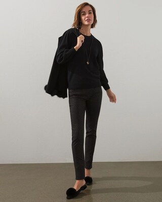 Brigitte Gold Specks Slim Ankle Pants