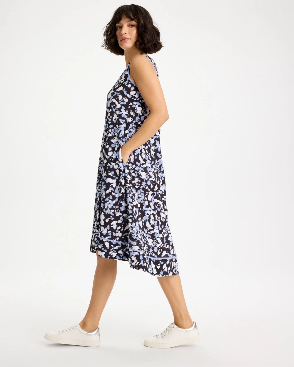 Zenergy® UPF Posh Dots Midi Dress