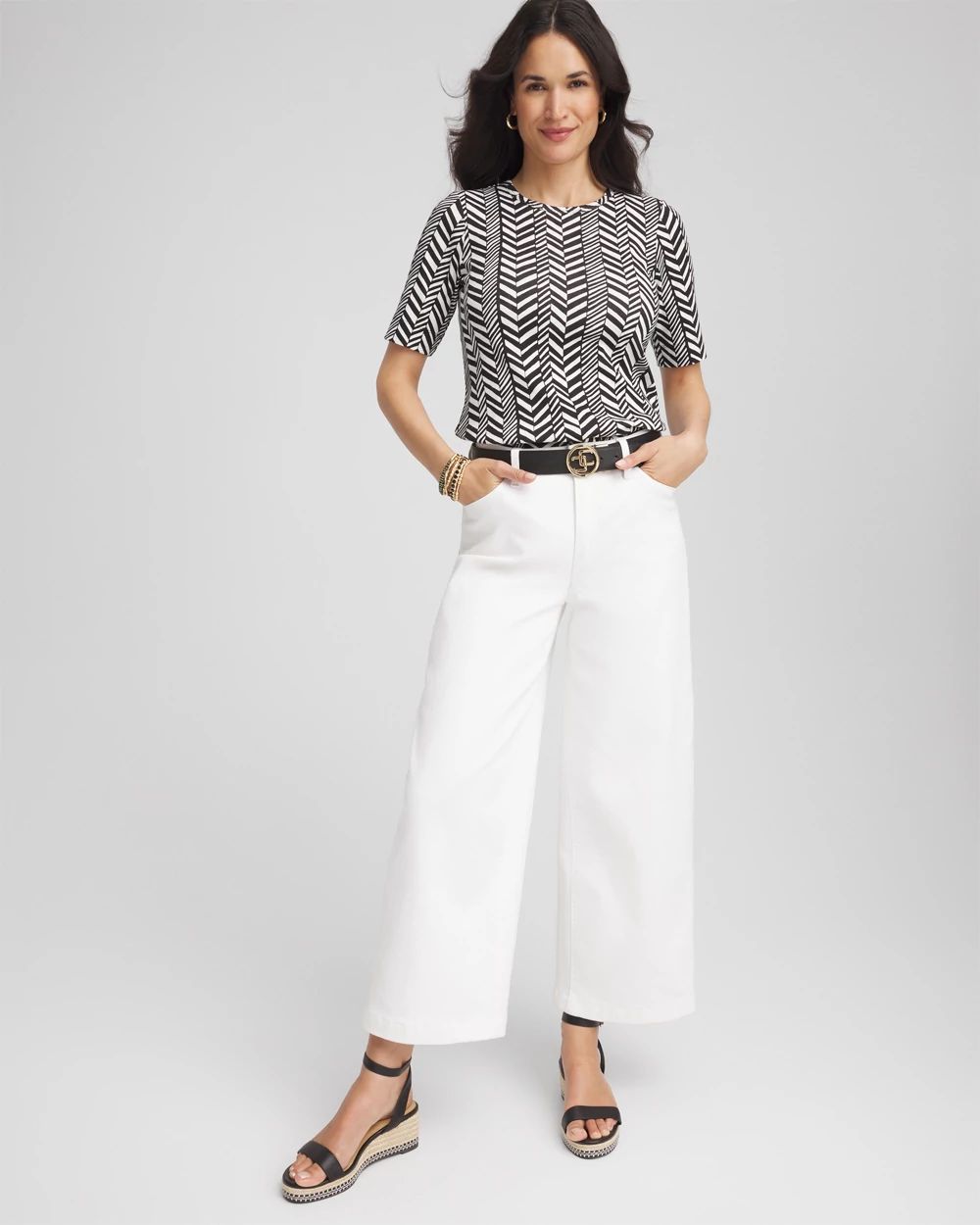 Printed Classic Fit Pima Cotton Tee