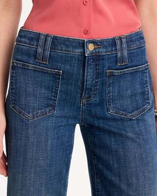 Girlfriend Wide-Leg Crop Jeans click to view larger image.
