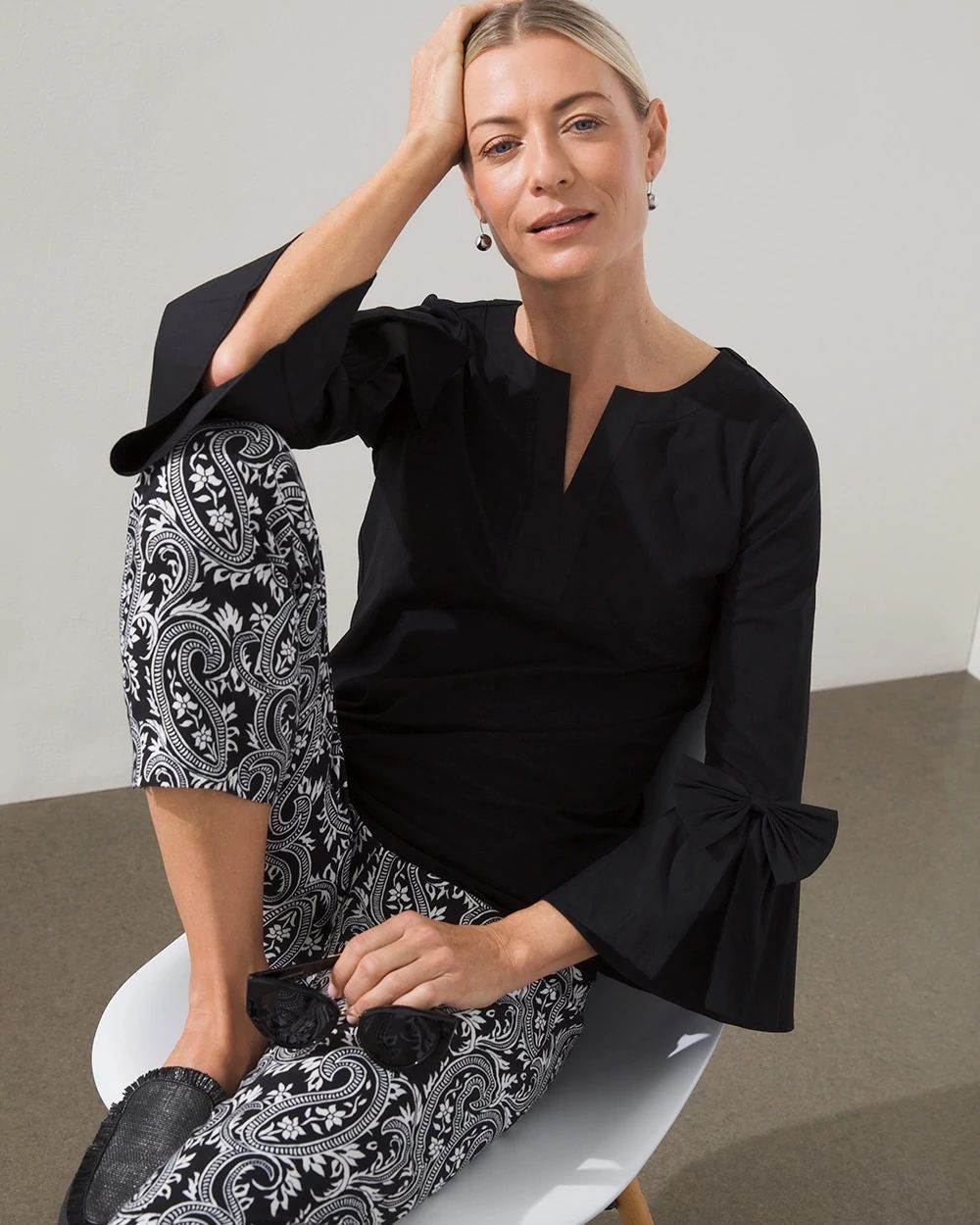 Bow Sleeve Top