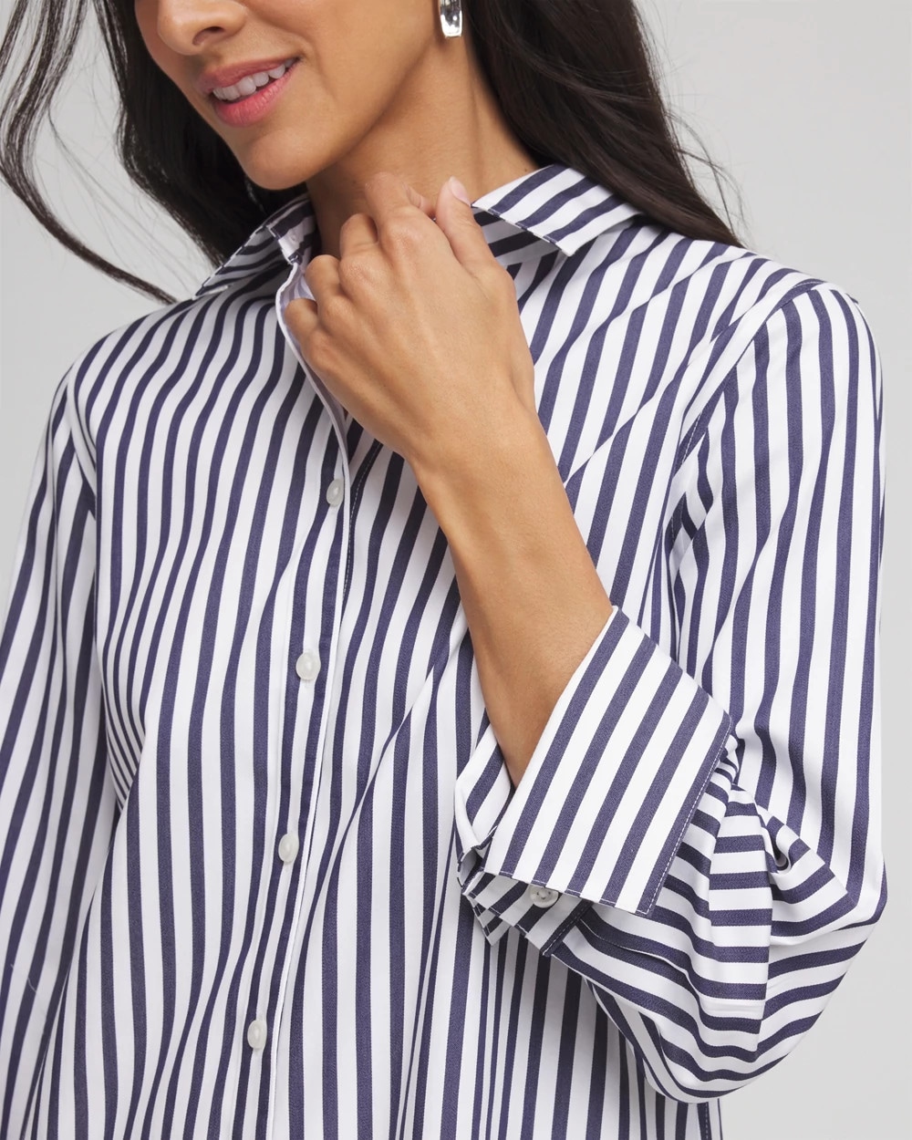 No Iron™ Striped Sateen Shirt
