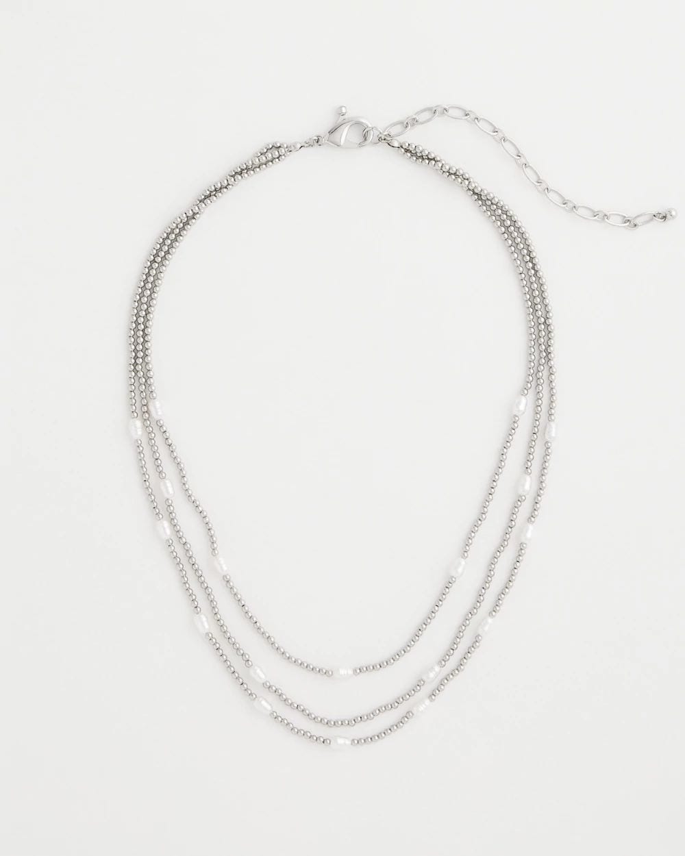 Pearlescent Bead Ball Short Necklace