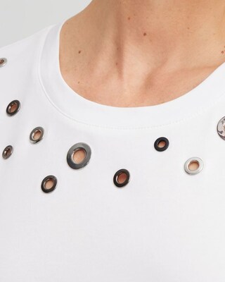Grommet Detail Tee