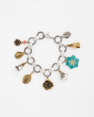Spring Flower Charm Bracelet click to view larger image.