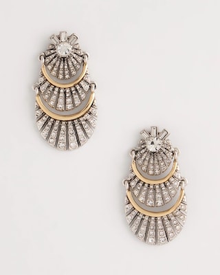 Art Deco Crystal Earrings