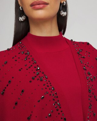 Embellished Knit Ruana click to view larger image.
