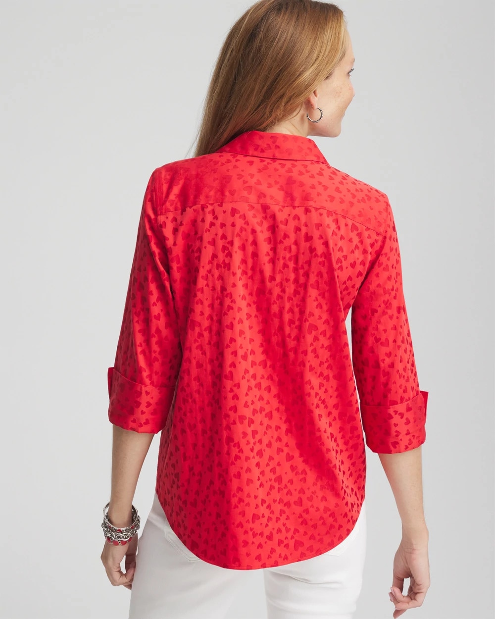 No Iron™ Valentine's Day Tie-Front Top