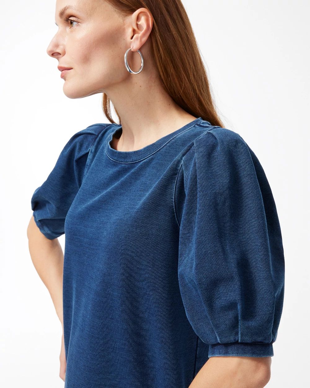 Zenergy French Terry Elbow Sleeve Dress