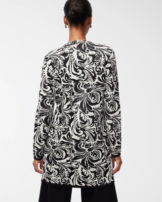 Textured Tiles Maxi Cardigan