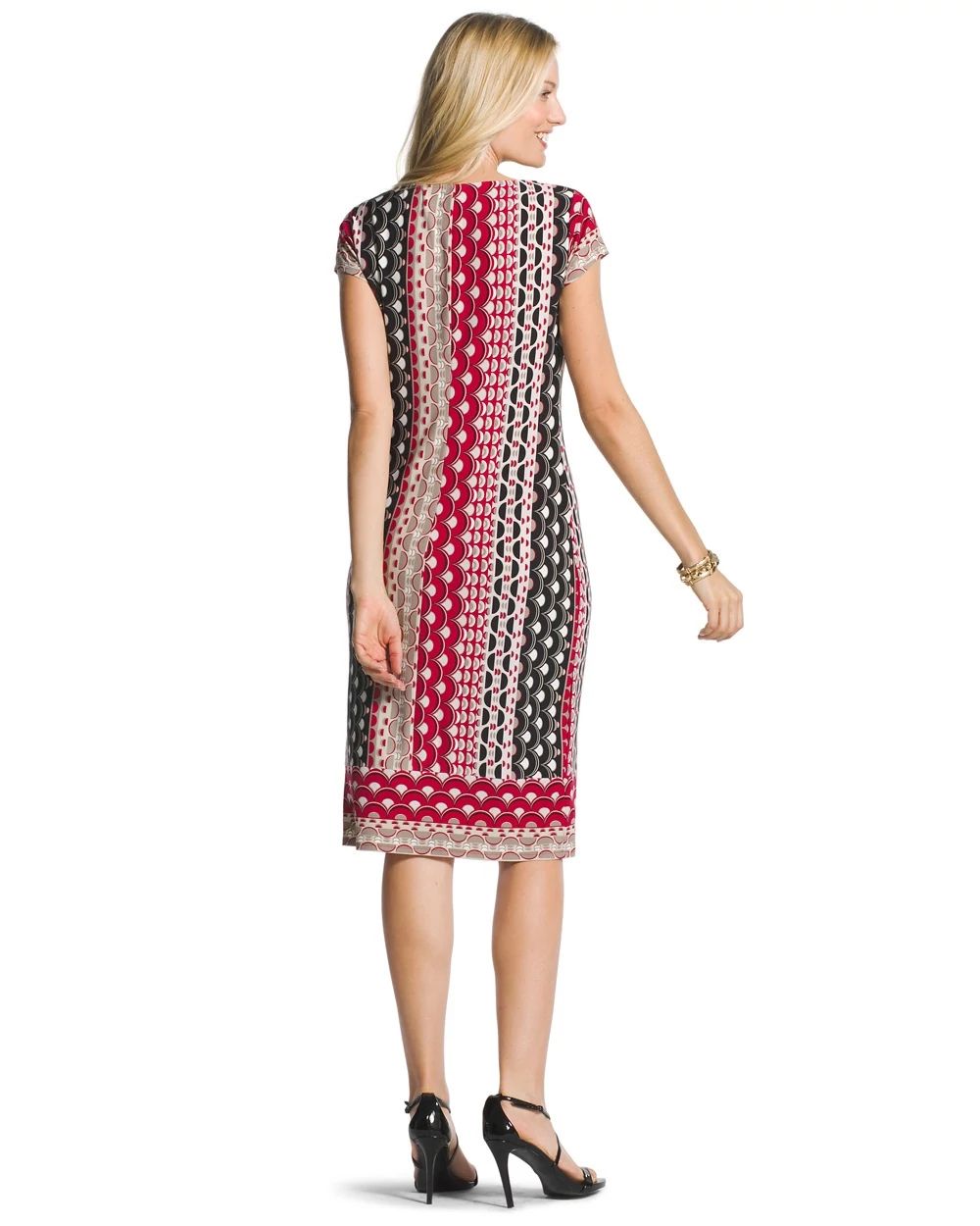 Geometric-Print Dress