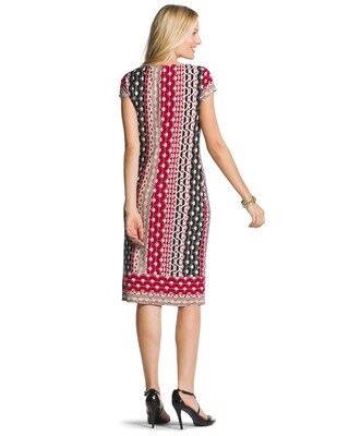 Geometric-Print Dress