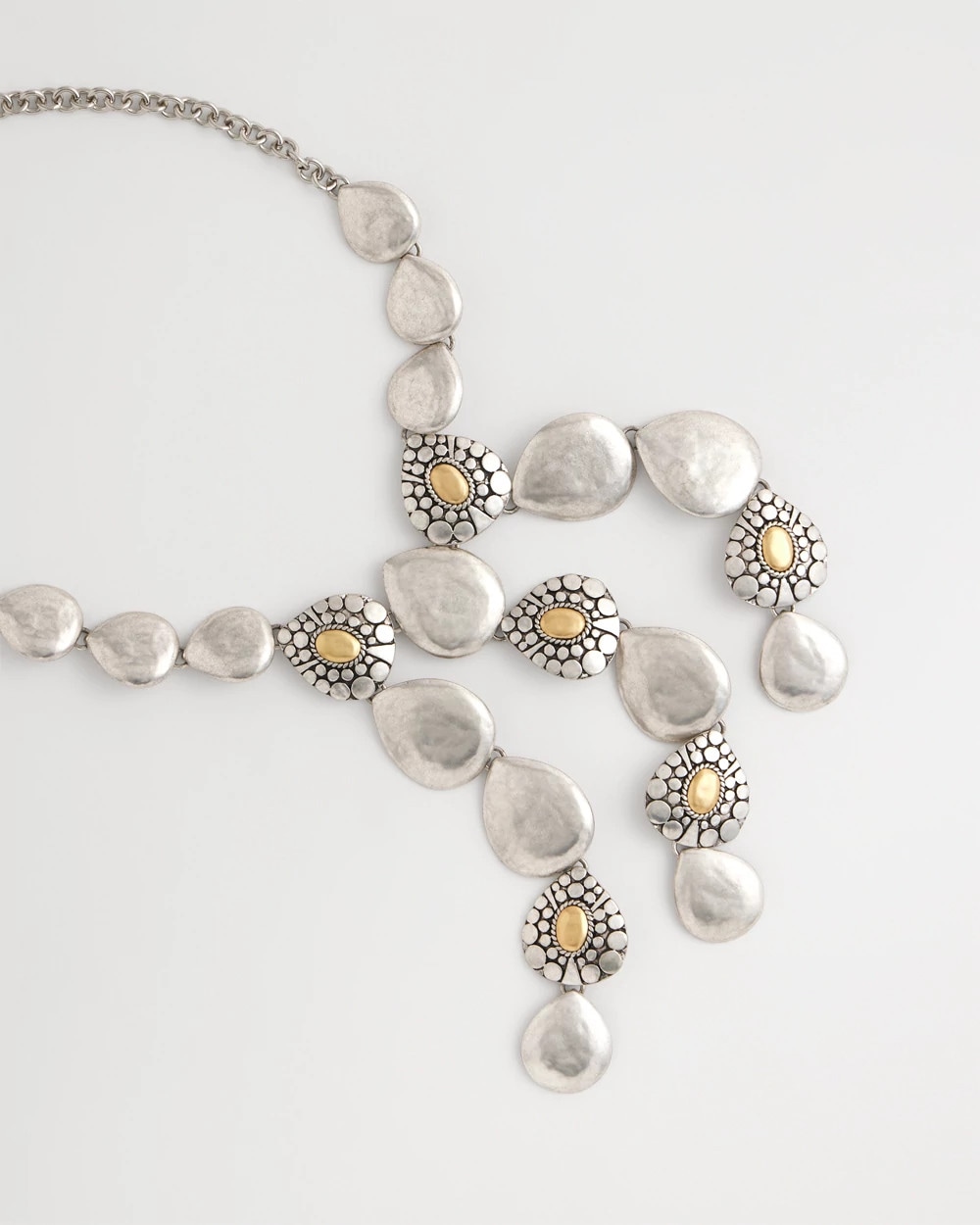 Island Metal Linear Necklace