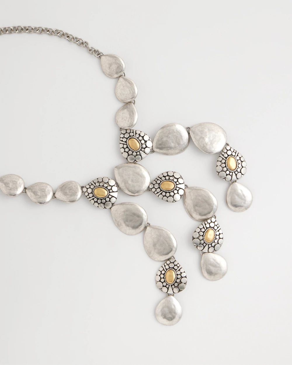 Island Metal Linear Necklace click to view larger image.