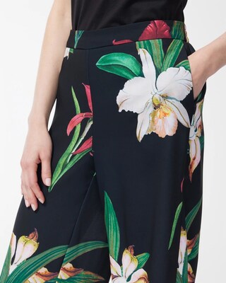 Floral Pull-On Soft Pants