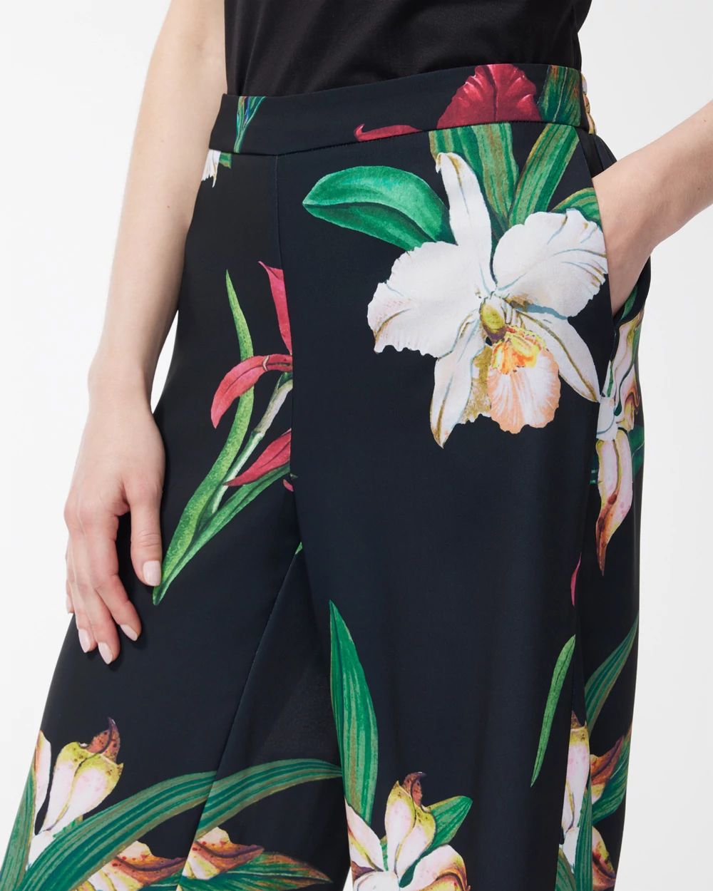 Floral Pull-On Soft Pants